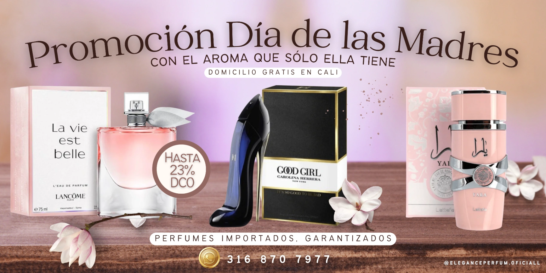 Banner de Perfumeria Elegance Perfum