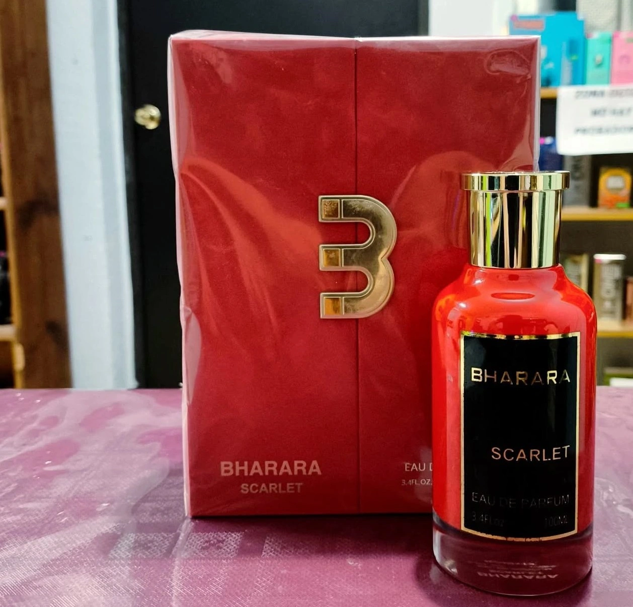 Bharara Scarlet-Caja De Lujo Con Perfumero