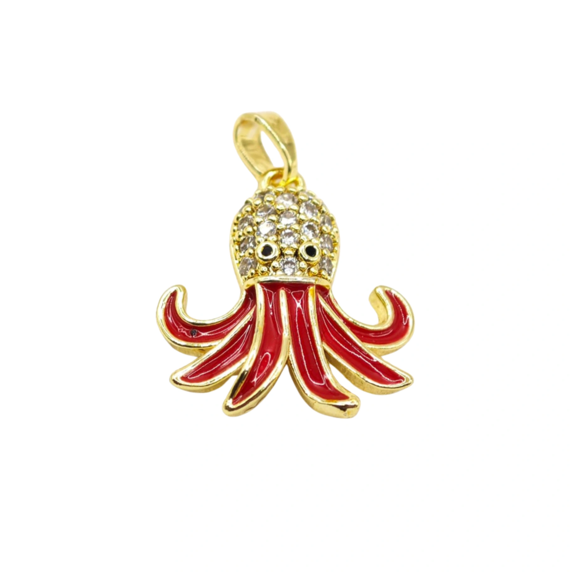 Colgante pulpo con circones CM51 PULP AZU/CM52 PULP LILA/CM53 PULP ROJO