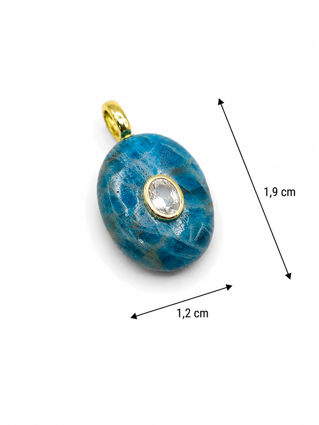 Colgante piedra con circon