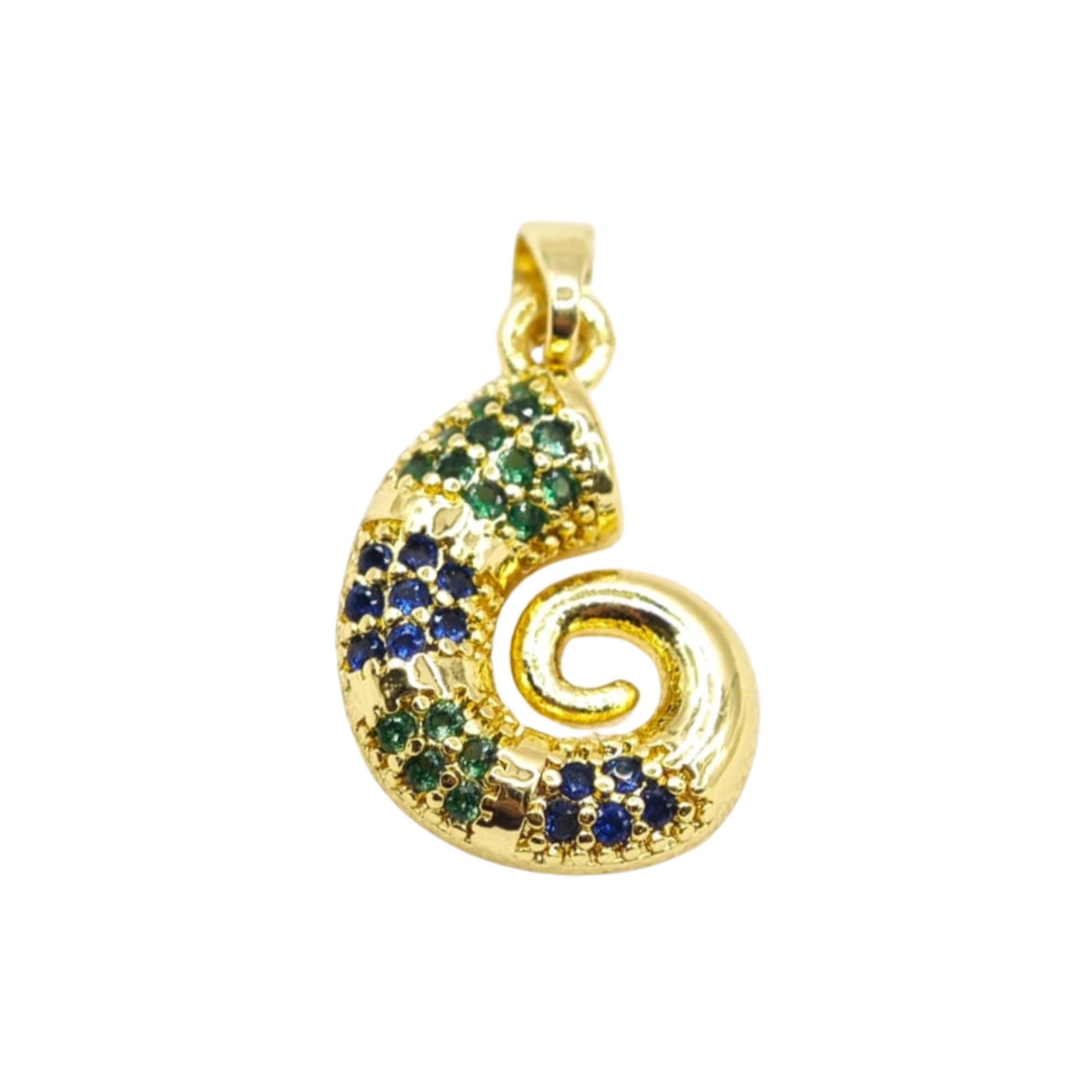 Colgante tentaculo con circones CM59 TENT VERDE