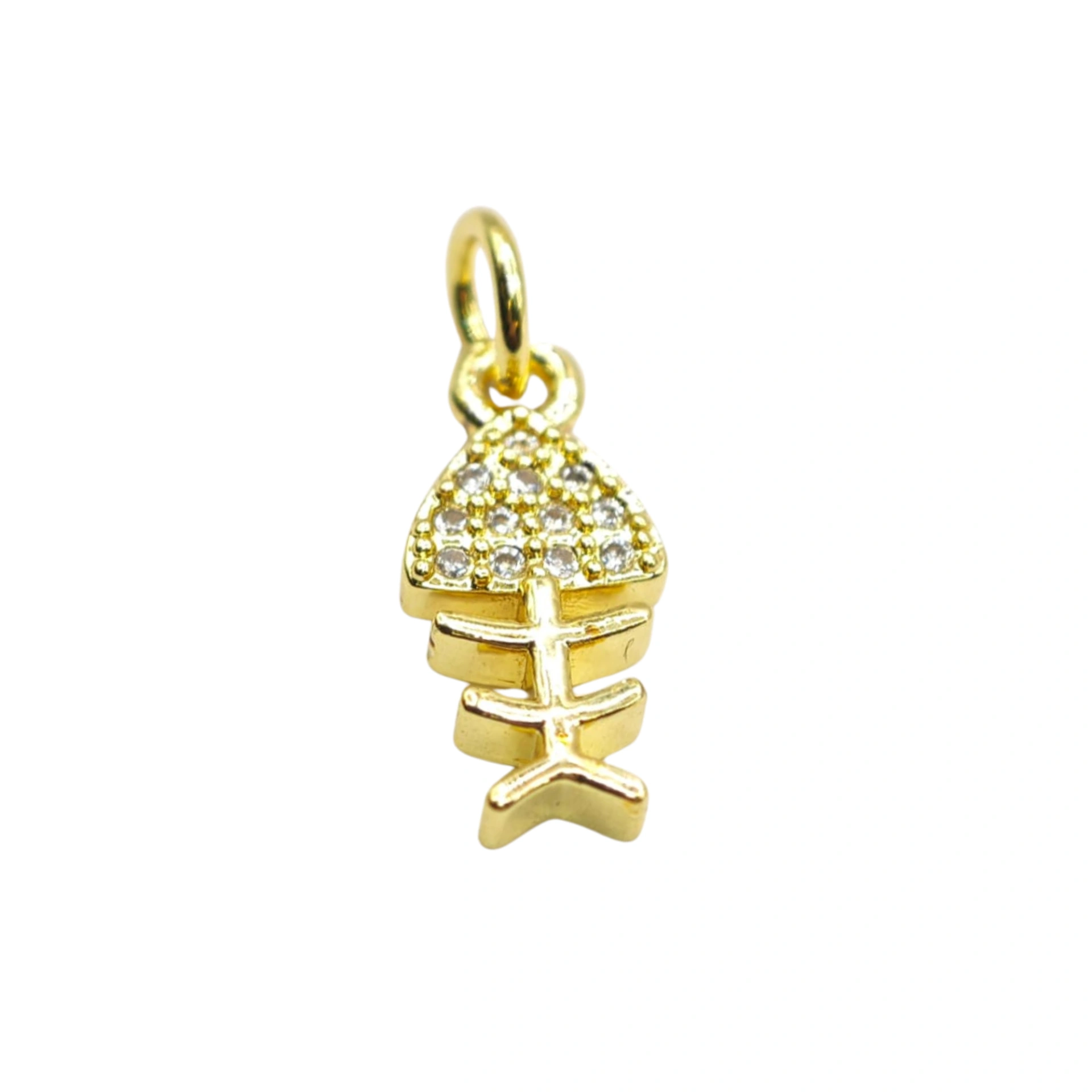 Colgante esqueleto con circones CM72 ESQUE PEZ