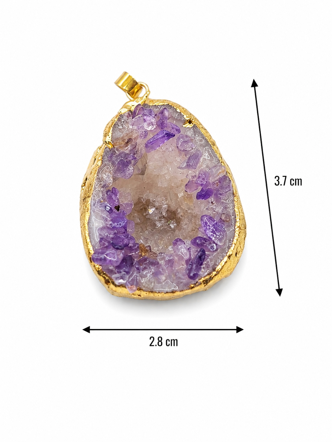 Colgante drusa amatista CXA1334592 DRUSA-AMAT