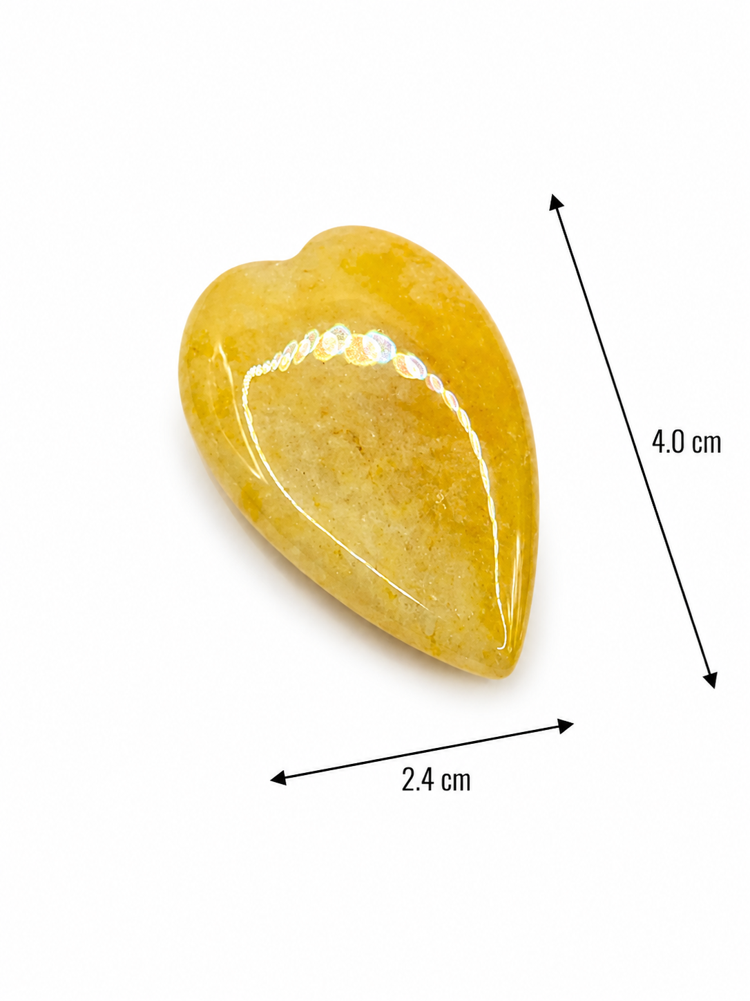 Colgante piedra natural de corazón