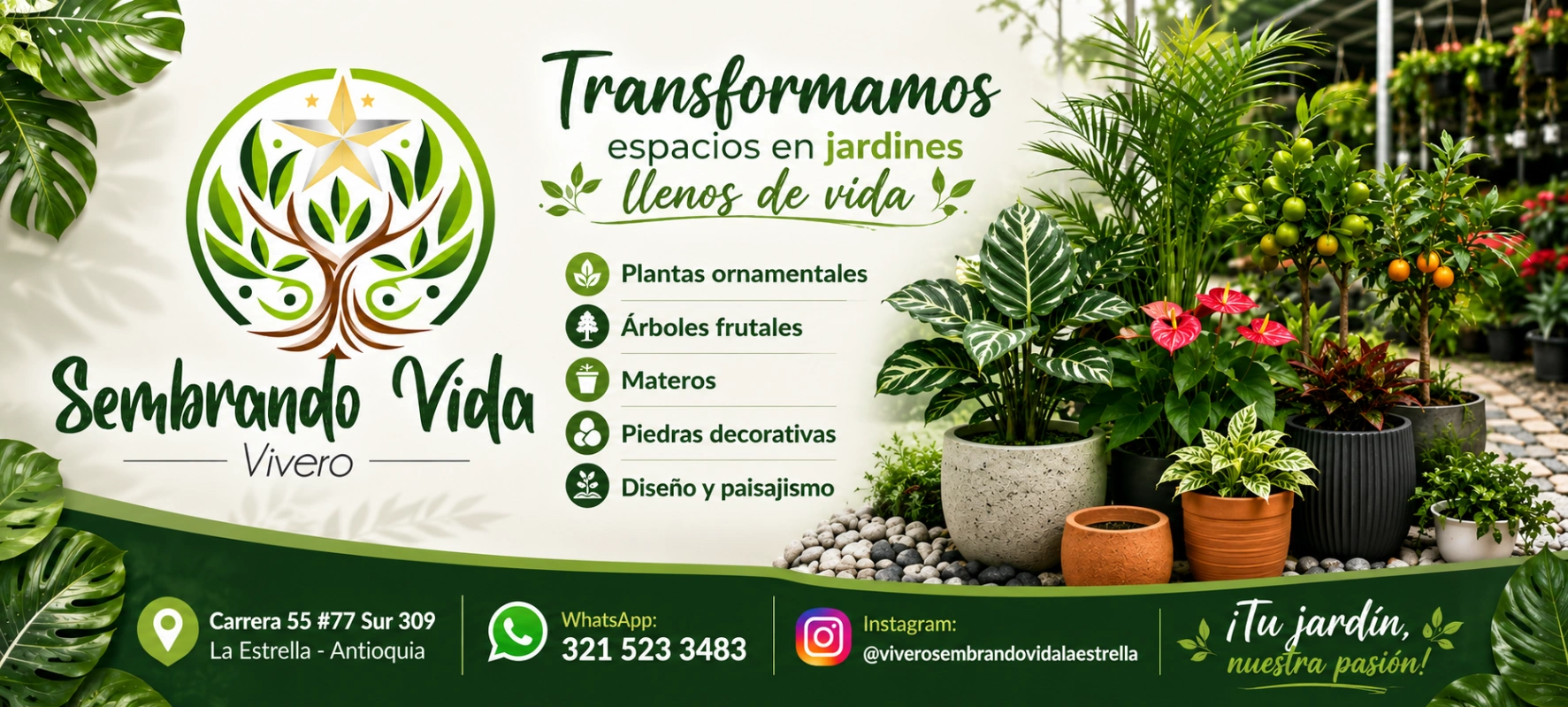 Vivero sembrando vida La Estrella banner