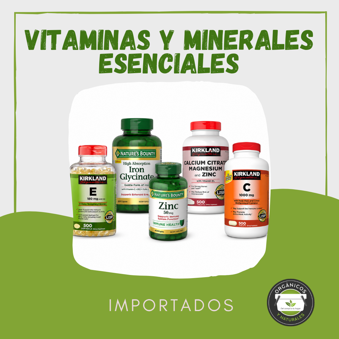 Vitaminas y Minerales Esenciales (Importados)