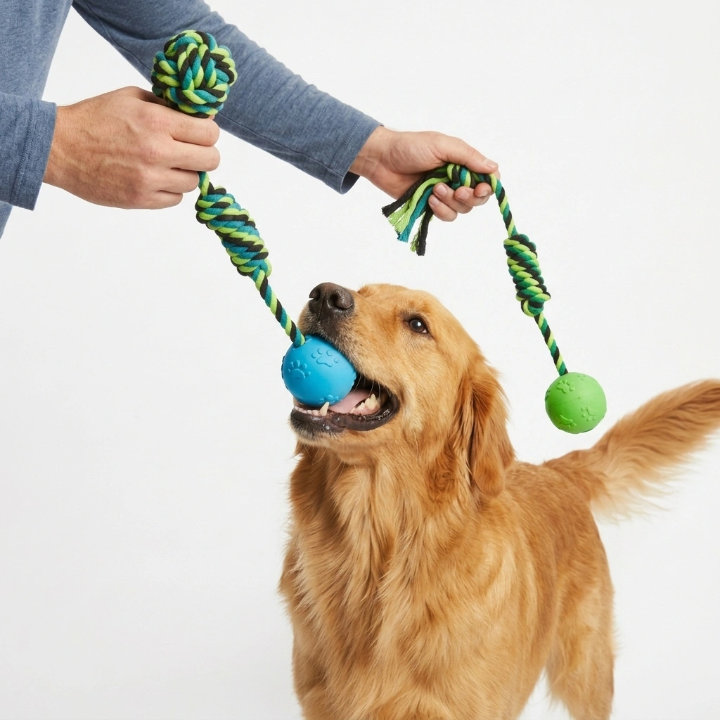 Juguete lazo y pelota