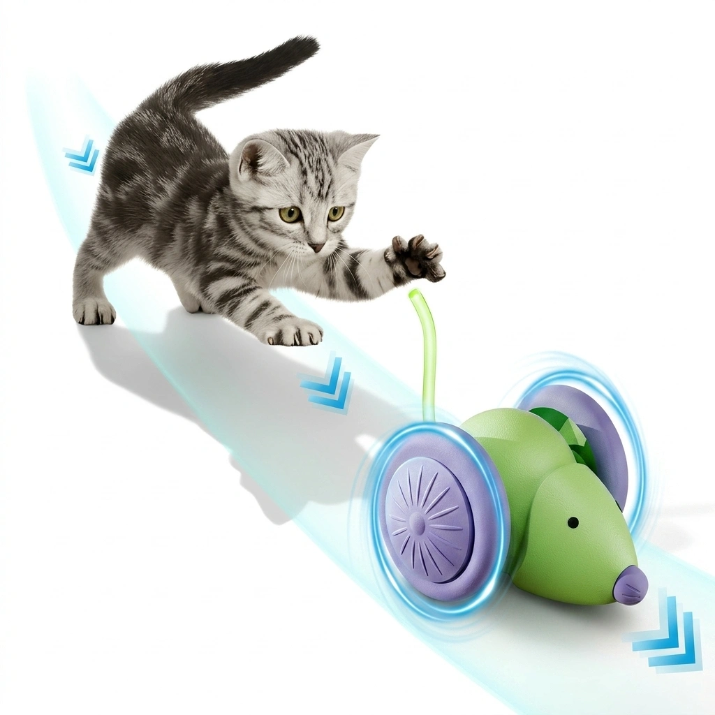 Raton Juguete Interactivo Gatos
