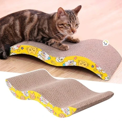 Rascador de carton curvo