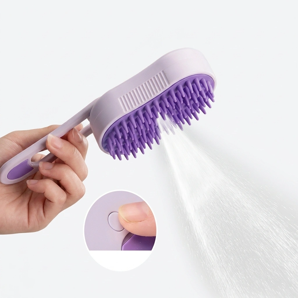 Cepillo de vapor 3 en 1 para mascotas