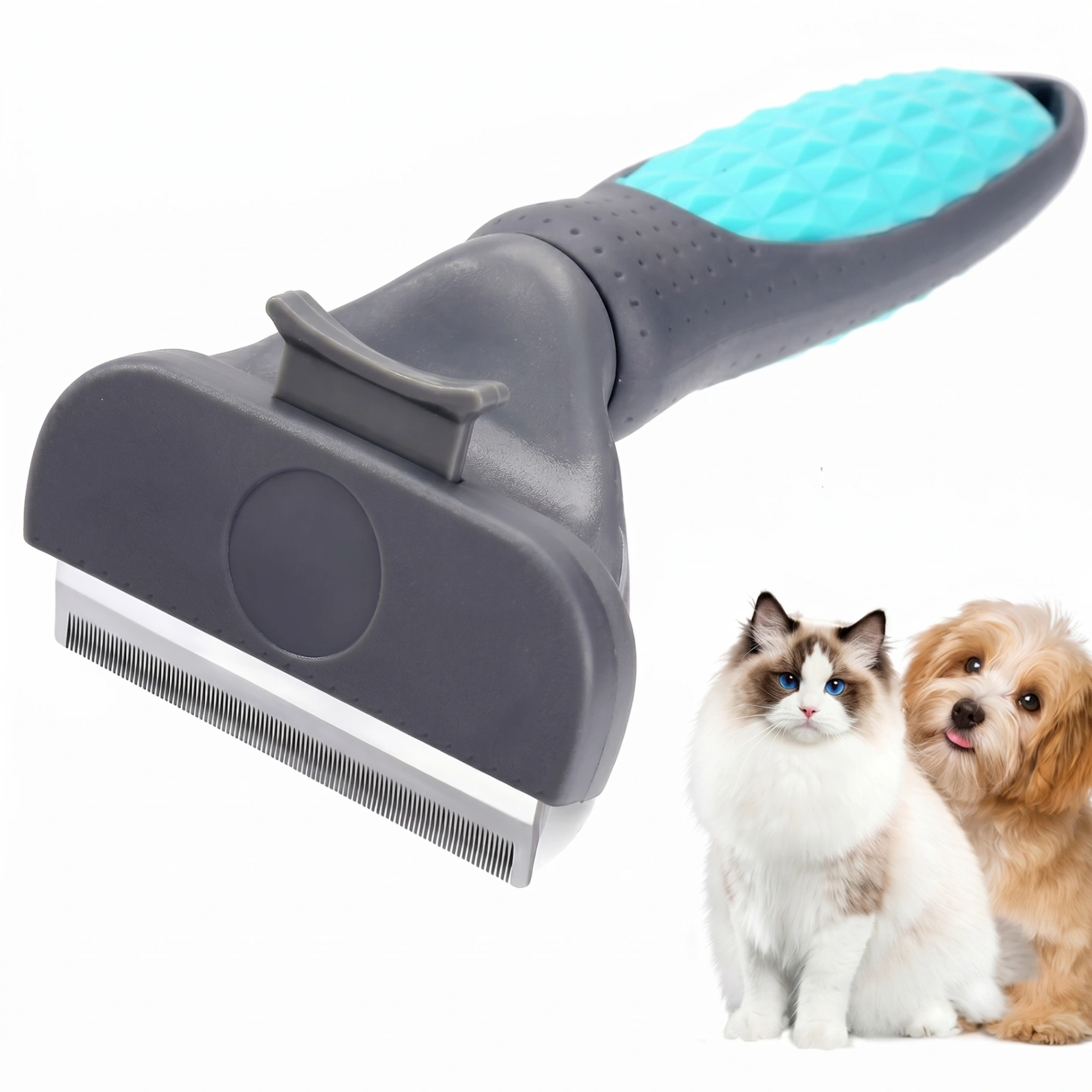 Cepillo quita pelos retractil para mascotas