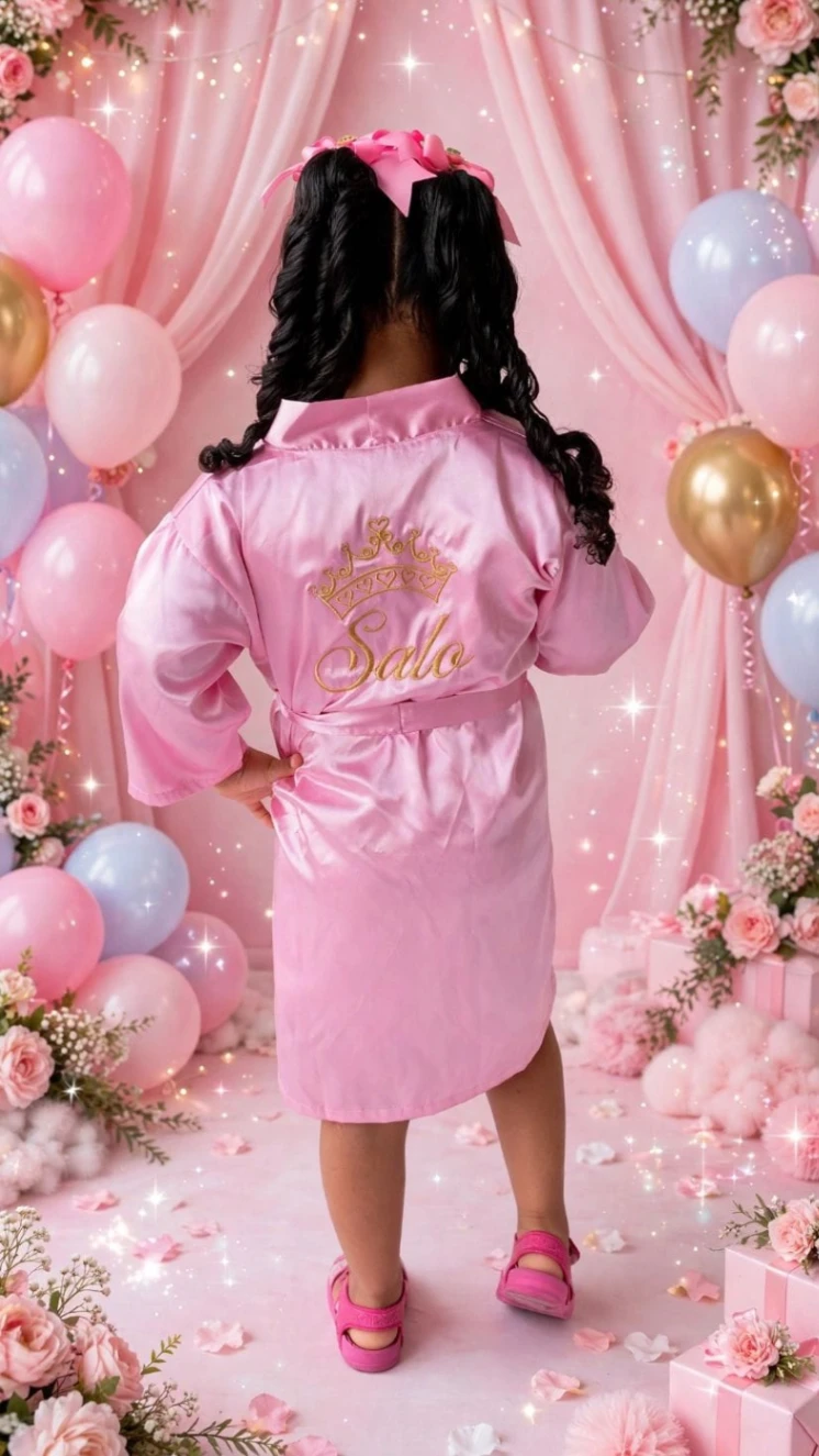 Bata Satinada para Niñas