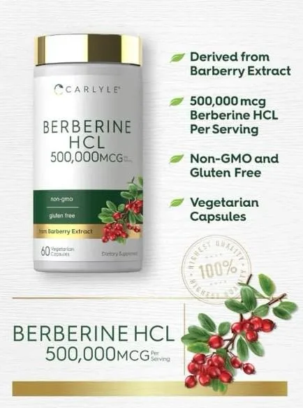 BERBERINE HCL 500,000 mcg CARLYLE
