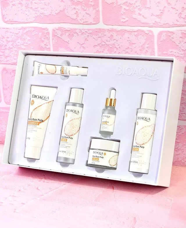 kit facial de arroz bioaqua
