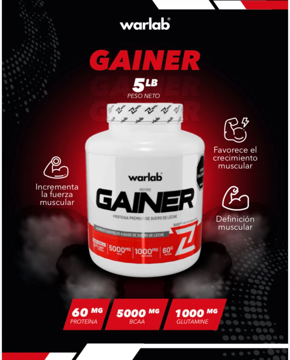 WAR GAINER 5 LBS VAINILLA