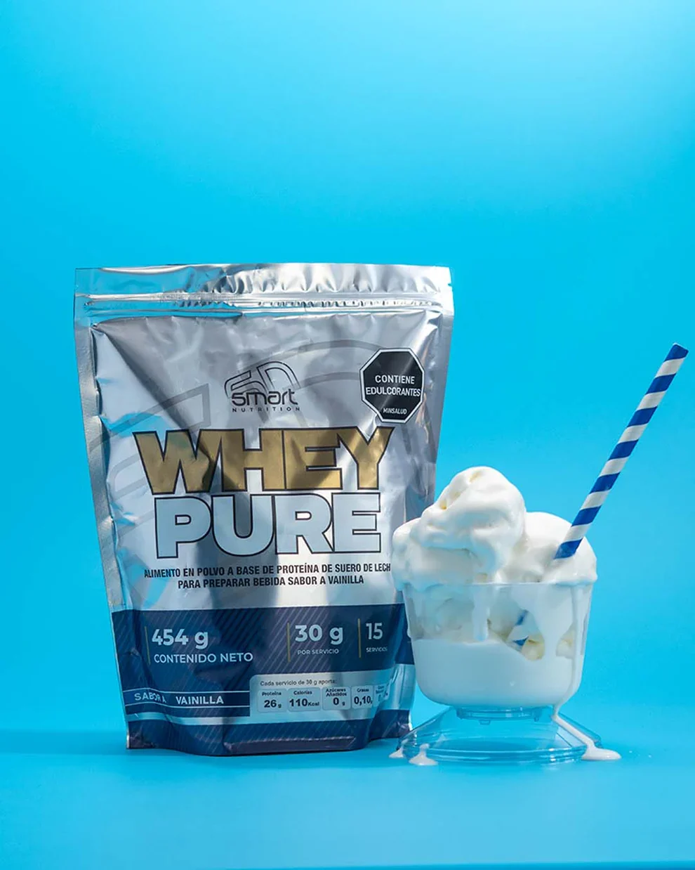 WHEY PURE 1 LBS (VAINILLA,FRESA ,CHOCOLATE )