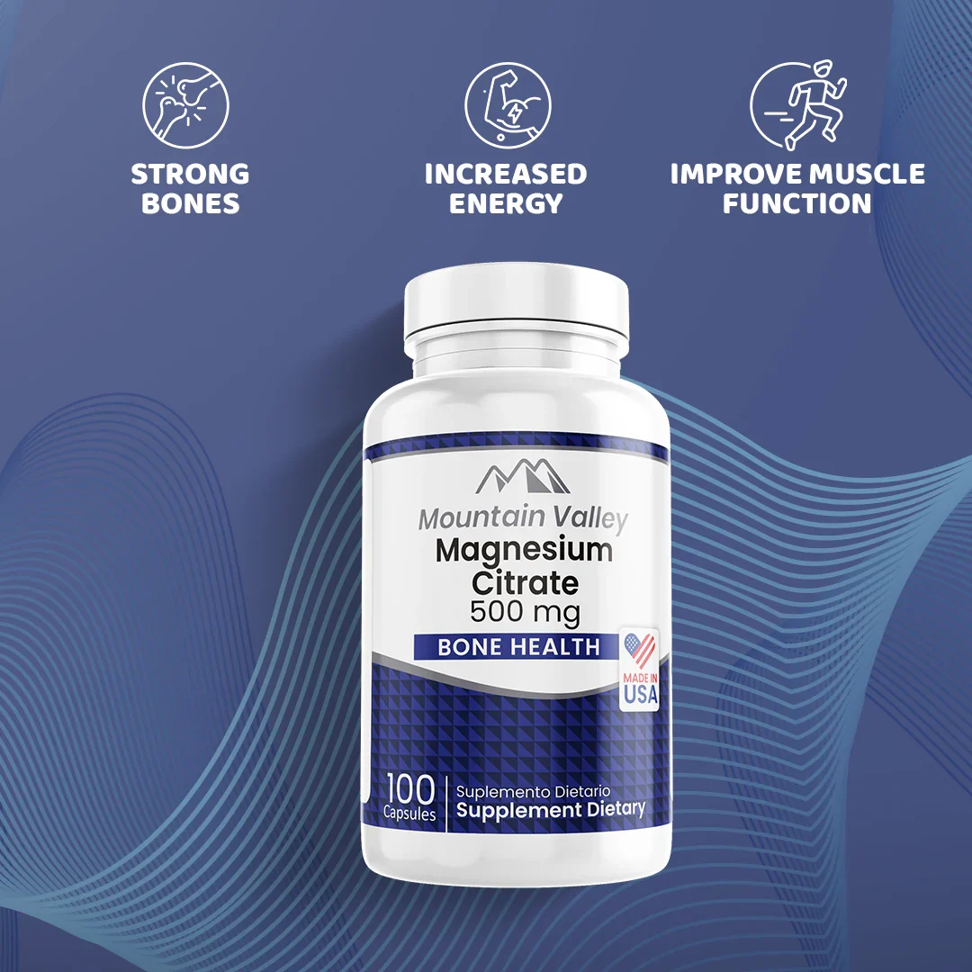 MAGNESIUM CITRATE 500 MG 100 CAPSULAS