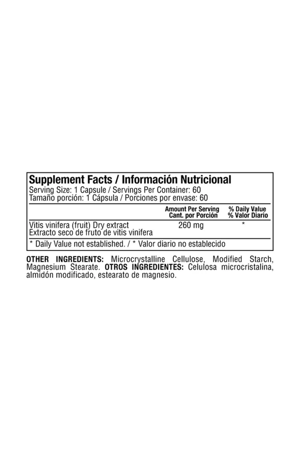 RESWINE (RESVERATROL HEALTHY AMERICA) 60 CAPSULAS