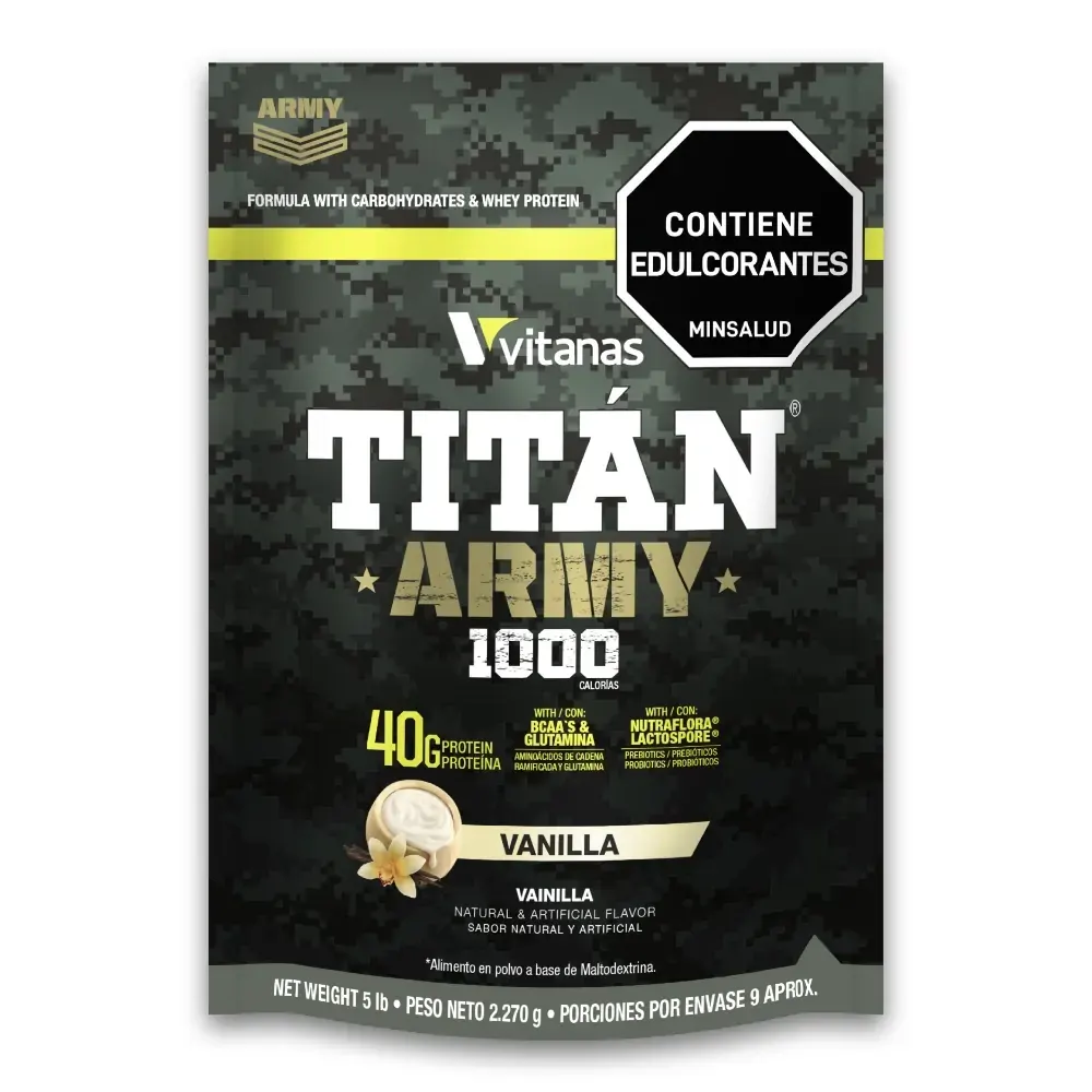 TITAN ARMY 5 LBS PROTEINA HIPERCALORICA