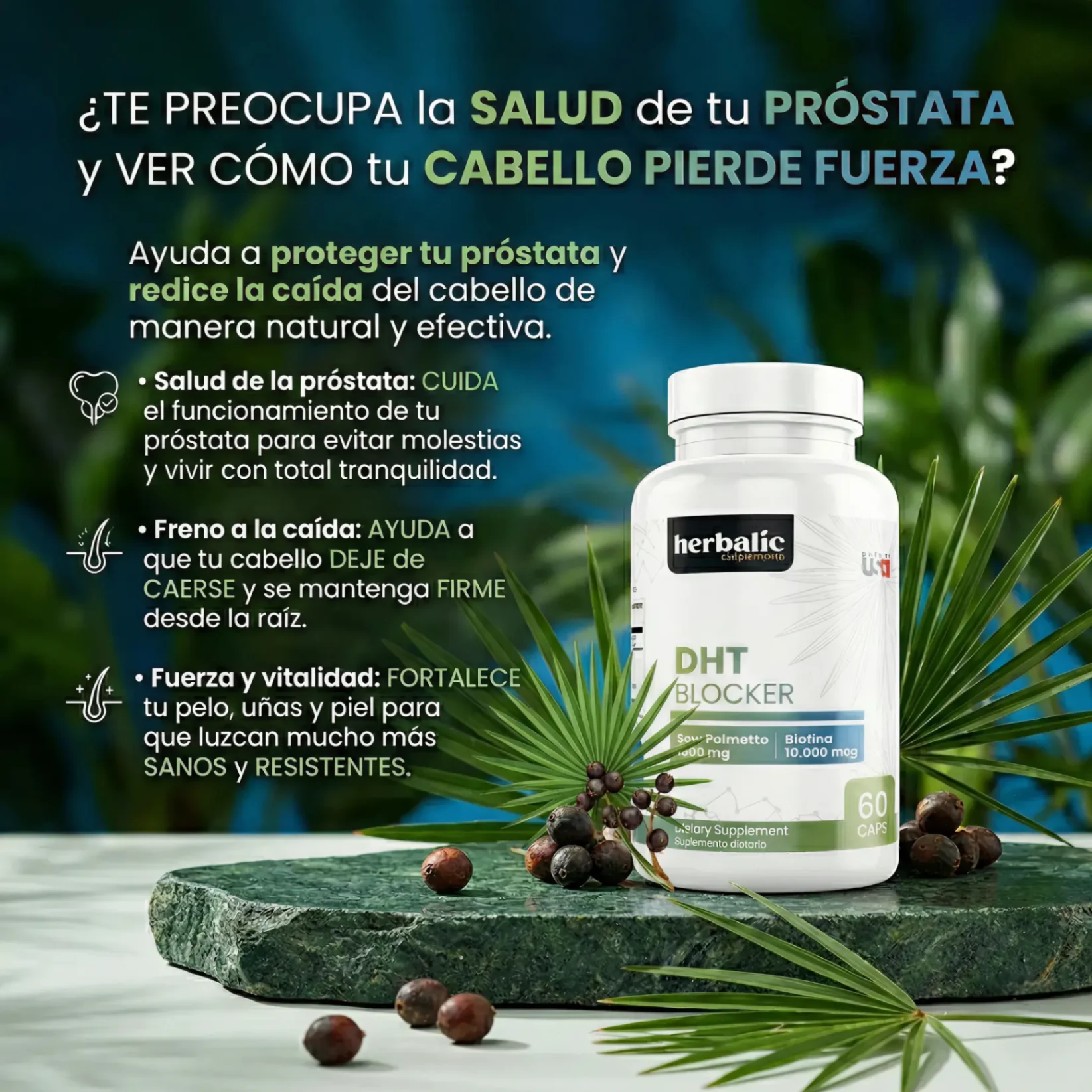 DHT BLOCKER 60 CAPSULAS HERBALIC