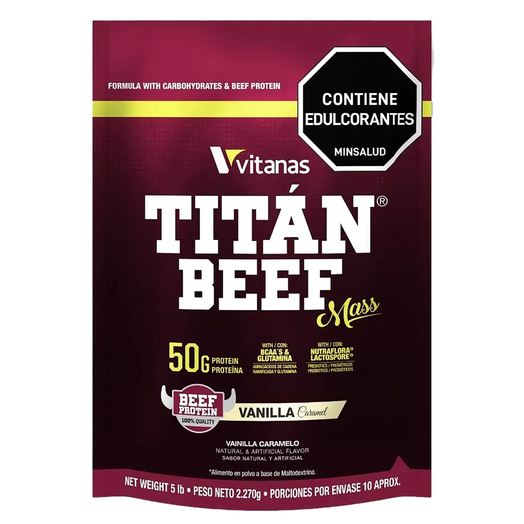 TITAN BEEF 5 LBS PROTEINA HIPERCALORICA