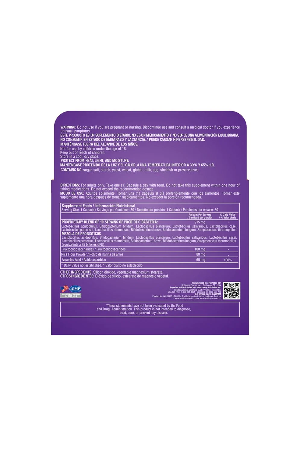 PROBIOTICOS ENTEROPHYLUS 30 CAPSULAS