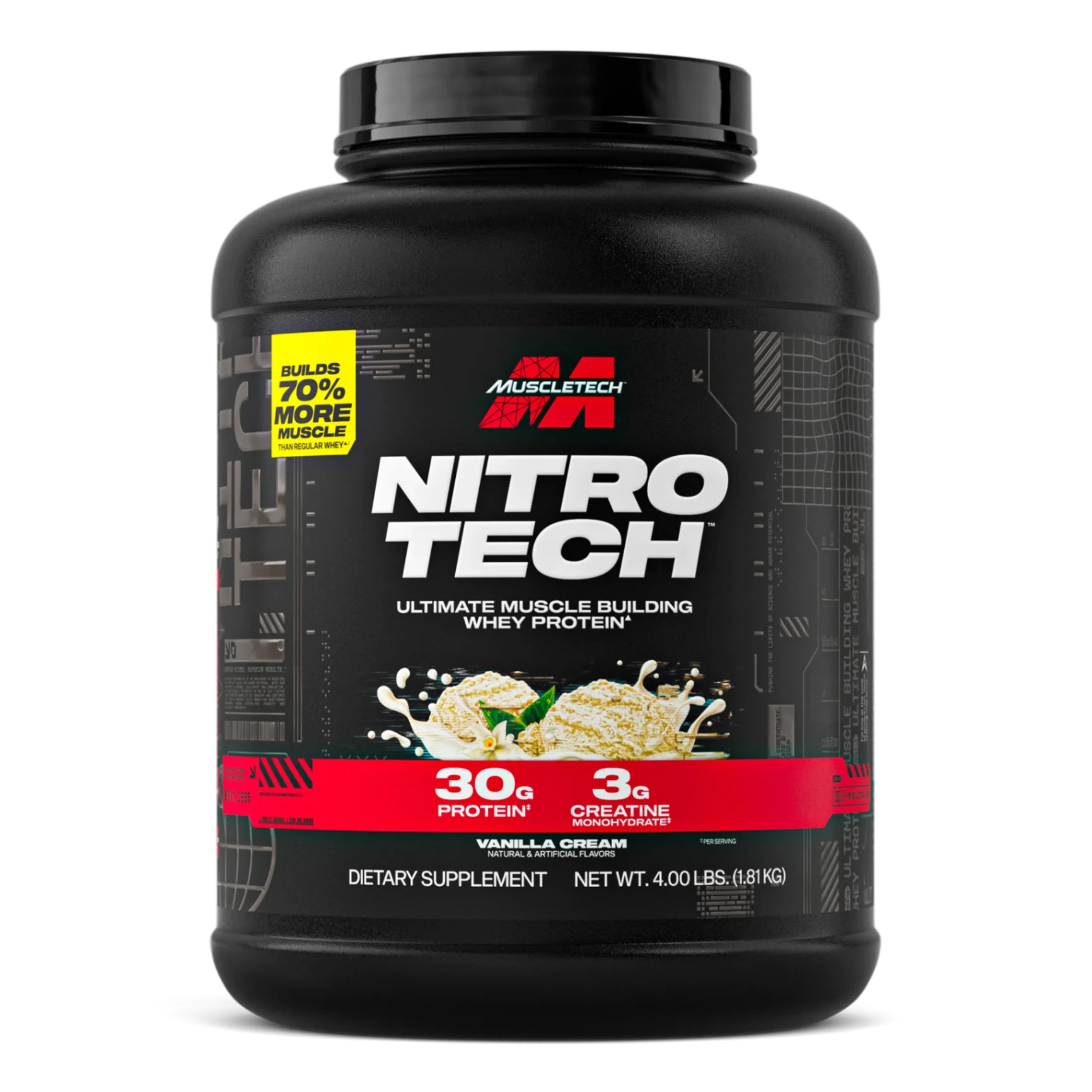 NITRO TECH 4 LBS SABOR VAINILLA