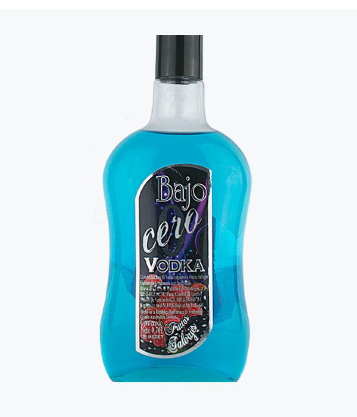 Vodka bajo cero