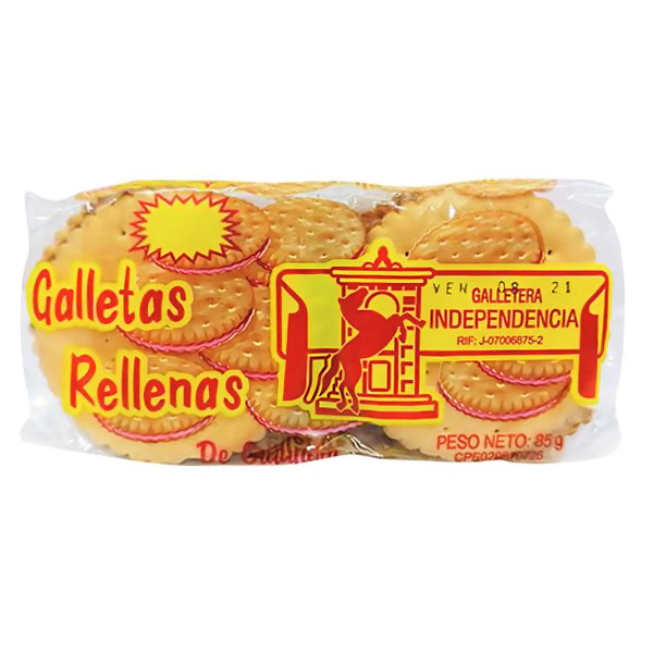 Galleta rellena independencia