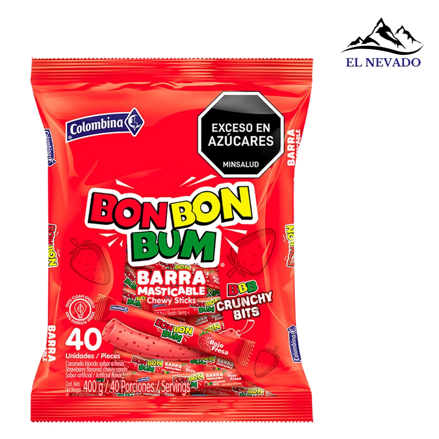 Bon Bon Bum Barra Fresa  1030