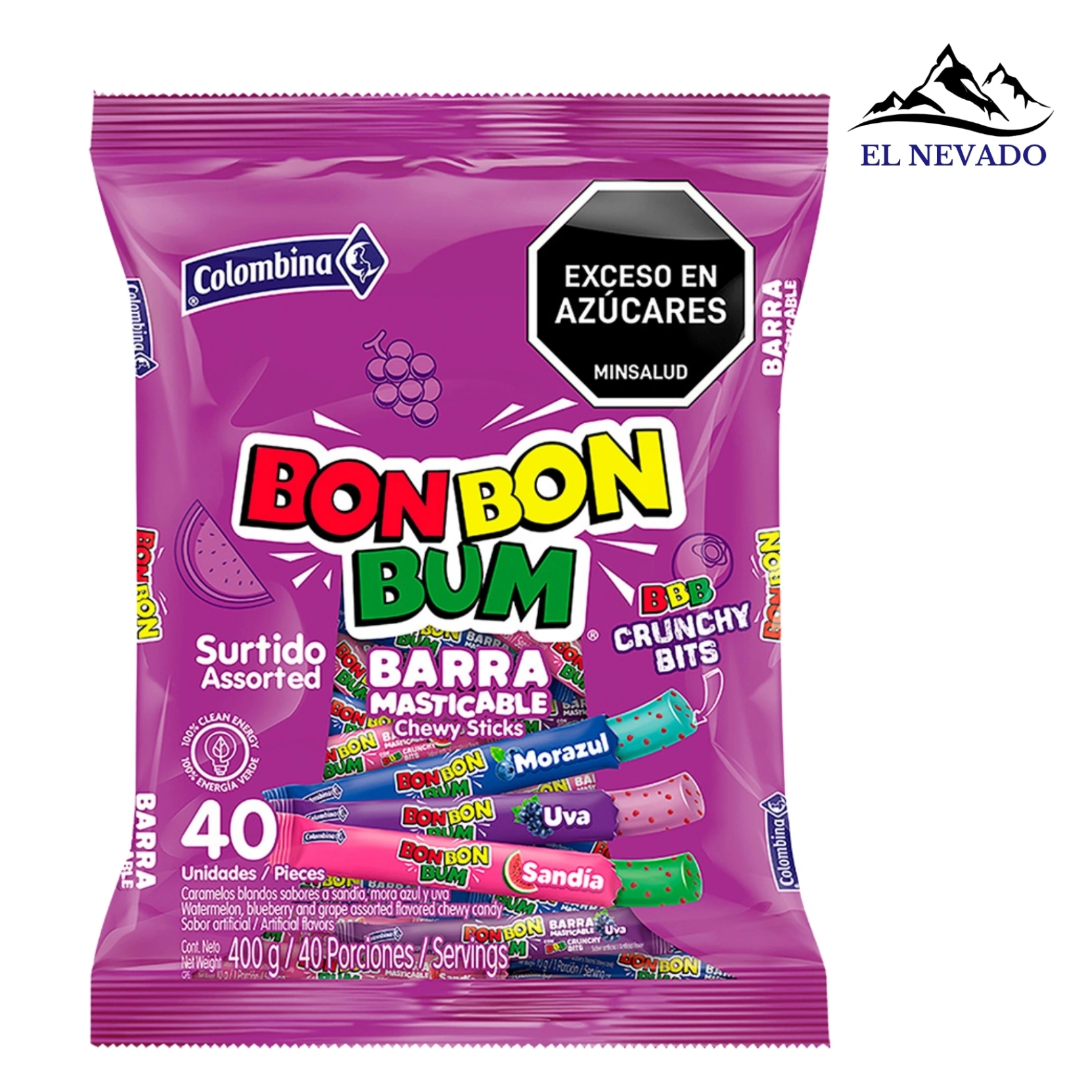 Bon Bon Bum Barra Crunch Surtido  1251