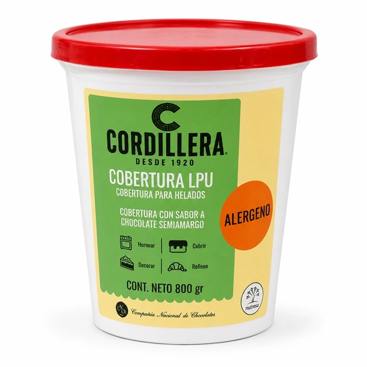 Cobertura para Helados Cordillera L.P.U. x 800 g