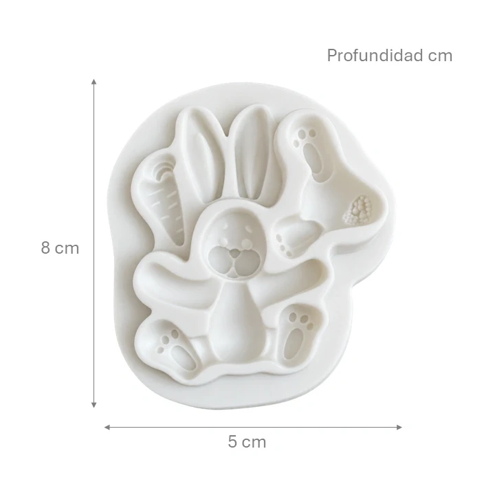 Molde de Silicona Conejo 3D Set Surtido Ref. ORQ4374