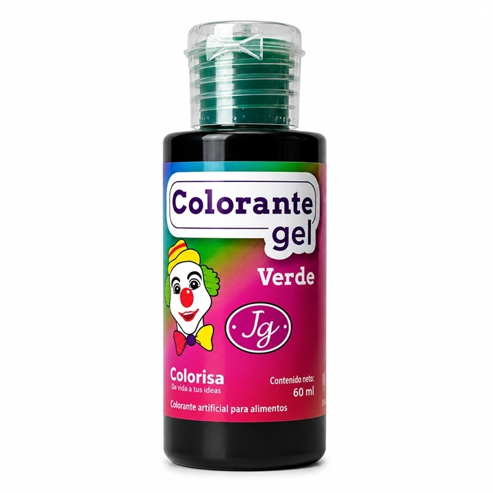 Colorante en Gel Colorisa Verde x 60 ml