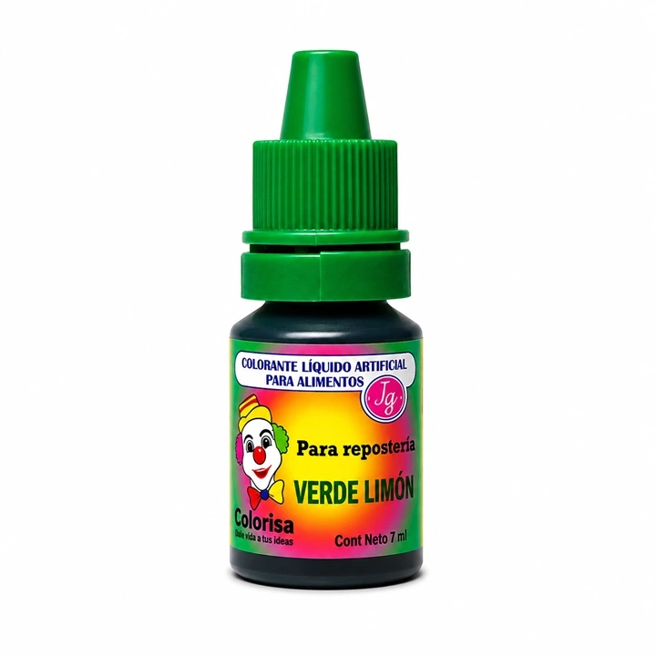 Colorante Líquido Colorisa Verde Limón x 7 ml