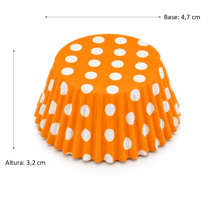 Capacillo Naranja Lunares Blancos #4