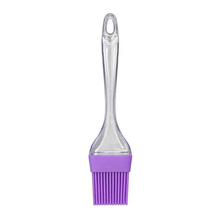 Brocha De Silicona Con Mango Acrílico Transparente 22 cm Ref. YH-608