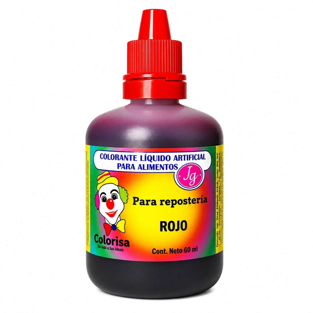 Colorante Líquido Colorisa Rojo x 60 ml