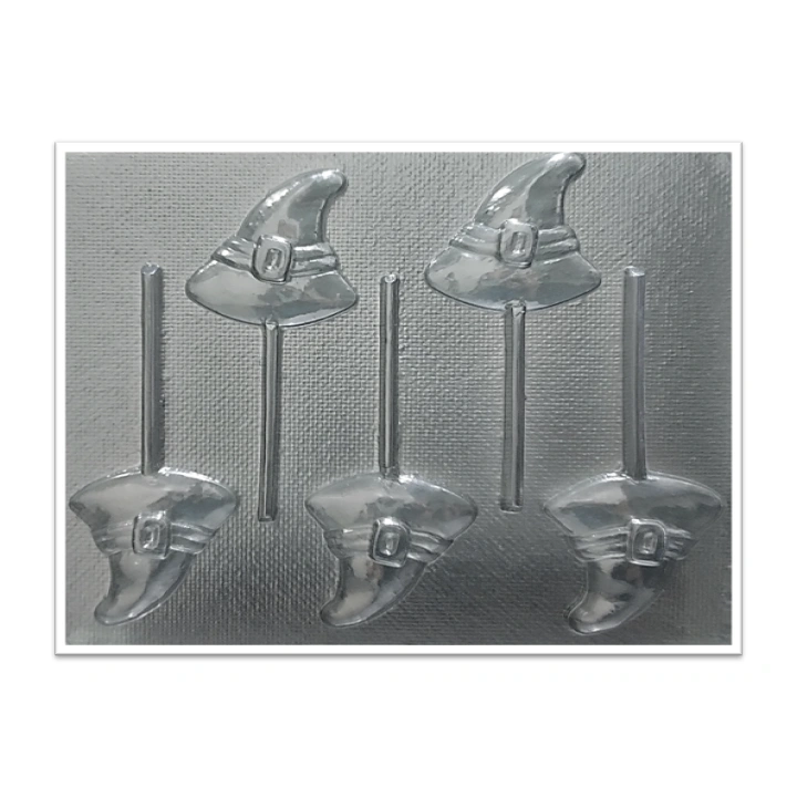 Molde de acetato Paleta sombrero de bruja x5cav