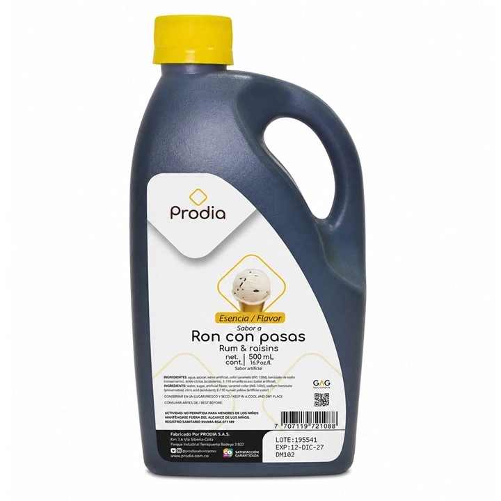 Esencia Prodia Ron con pasas x 500 ml