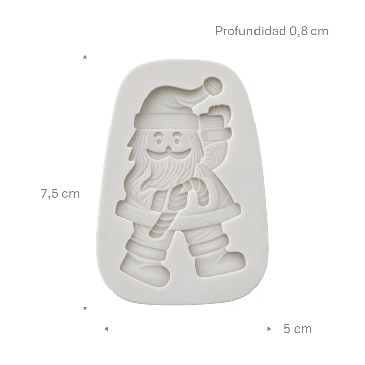 Molde De Silicona Papá Noel Ref. ORQ5270