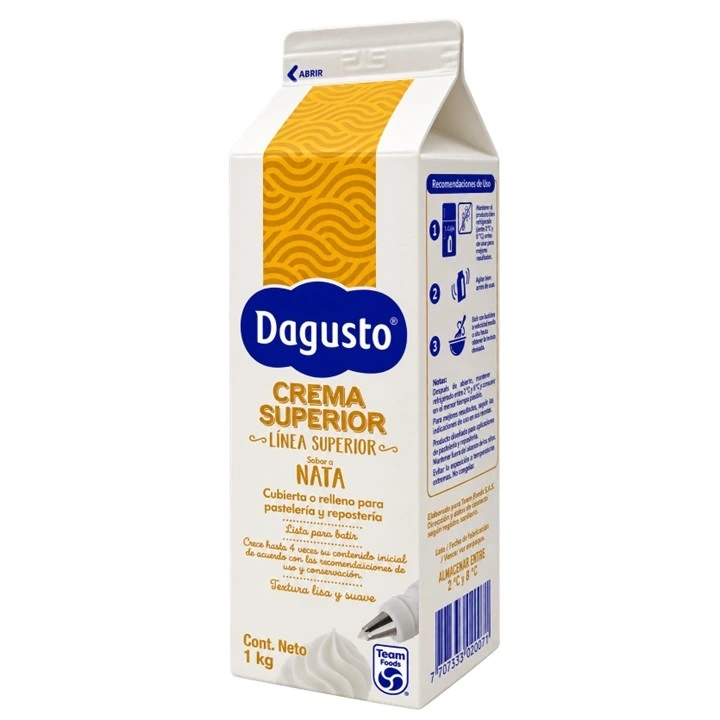 Chantilly Líquida Dagusto Sabor a Nata x 1 kg