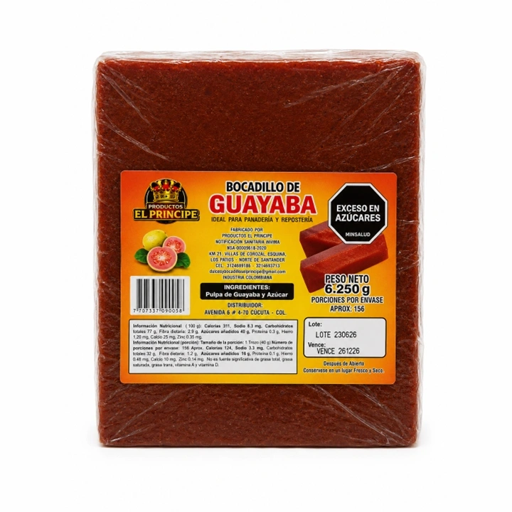 Bocadillo de Guayaba El Príncipe x 6.25 kg