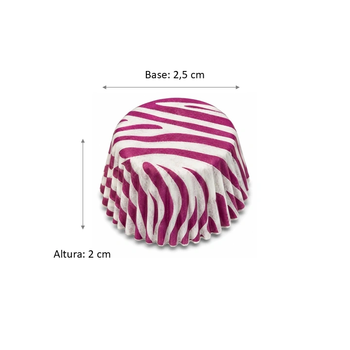 capacillo papel mantequilla Estampado Zebra magenta # 1