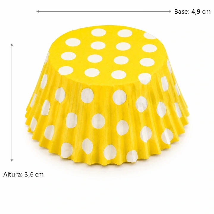 Capacillo Amarillo Lunares Blancos #5
