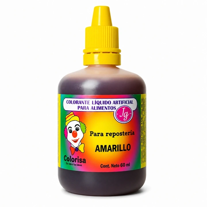 Colorante Líquido Colorisa Amarillo x 60 ml