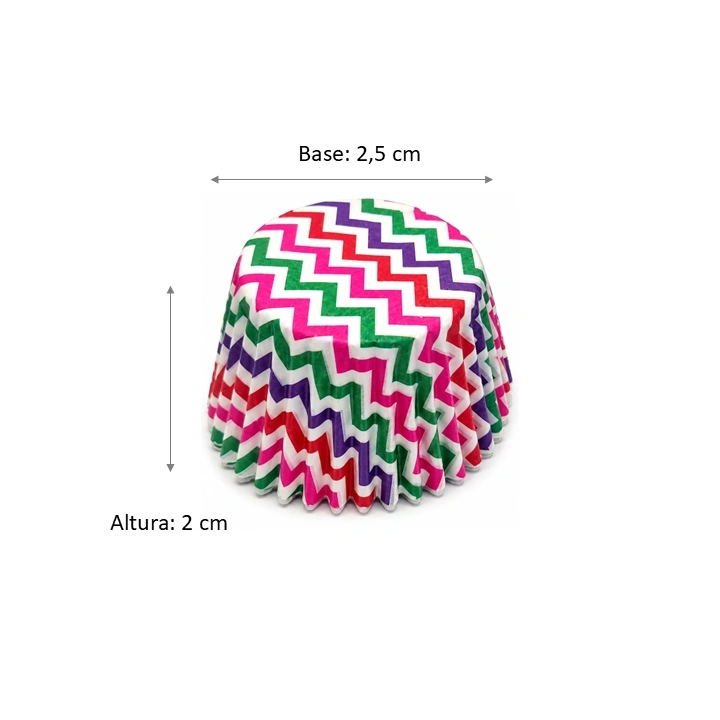 capacillo papel mantequilla Estampado Zigzag Multicolor # 1