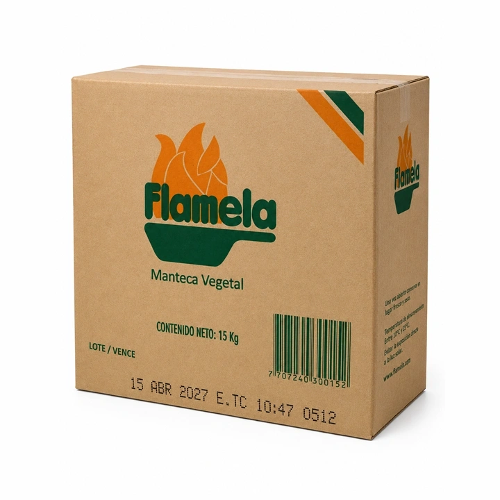 Manteca Vegetal Flamela x 15 kg