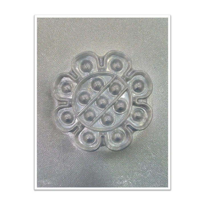 Molde de acetato Push pop flor x 1cav