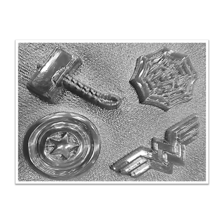 Molde de acetato Super heroes capitan american x4cav